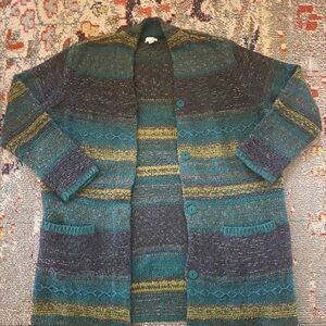 J. Jill Colorful Knit Cardigan